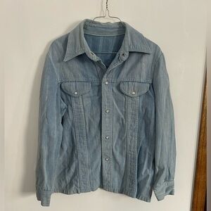 Light Blue Cotton Denim Jacket